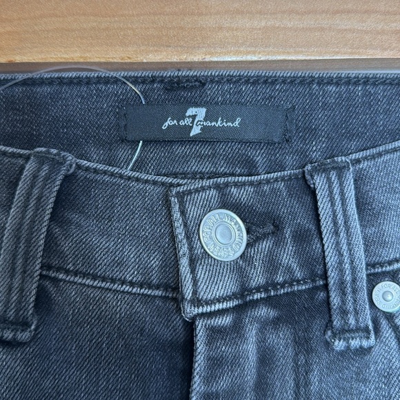 7 for All Mankind High Waist Metallic Stripe Skinny Jean - 24‎ - Picture 4 of 9